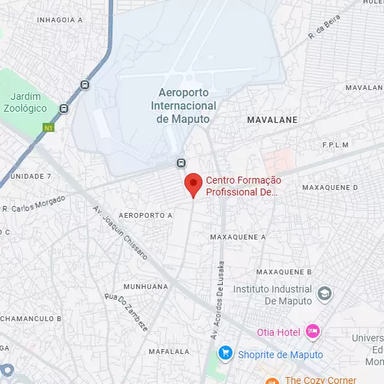 Localização do CFPM em Maputo